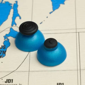 Custom Rubber Capped GameCube Sticks - Monsoon / Black